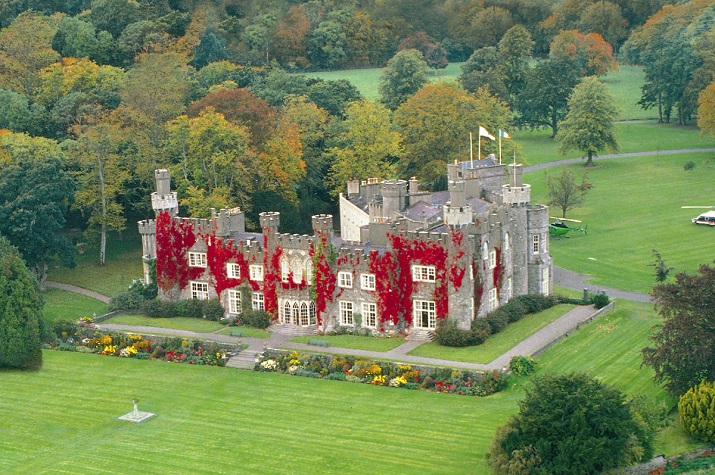 Castleknock private castle aerial view | Elegant Ireland | Luxury holidays Ireland | Elegant Irish Tours