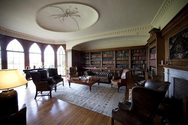 Castleknock private castle library | Elegant Ireland | Luxury holidays Ireland | Elegant Irish Tours