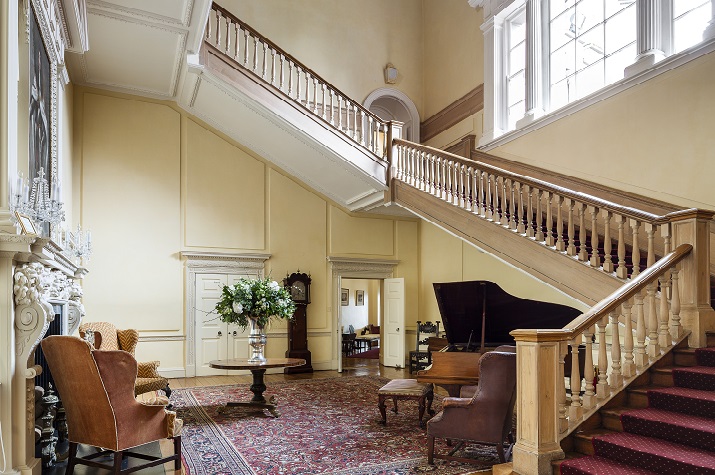 Castleknock private castle stairs | Elegant Ireland | Luxury holidays Ireland | Elegant Irish Tours